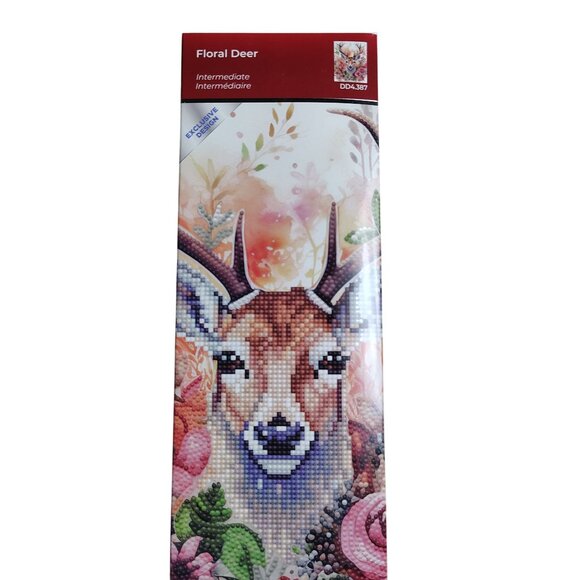 Diamond Dotz Special Edition Floral Deer Facet Art Painting Kit - Picture 2 of 8